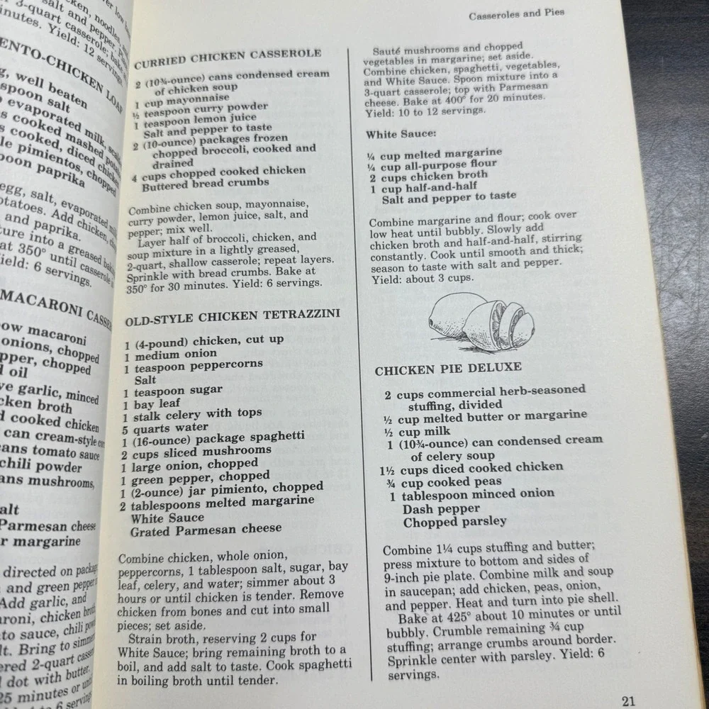 Southern Living Chicken Cookbook Vintage Recipes Casseroles‎ Entrees